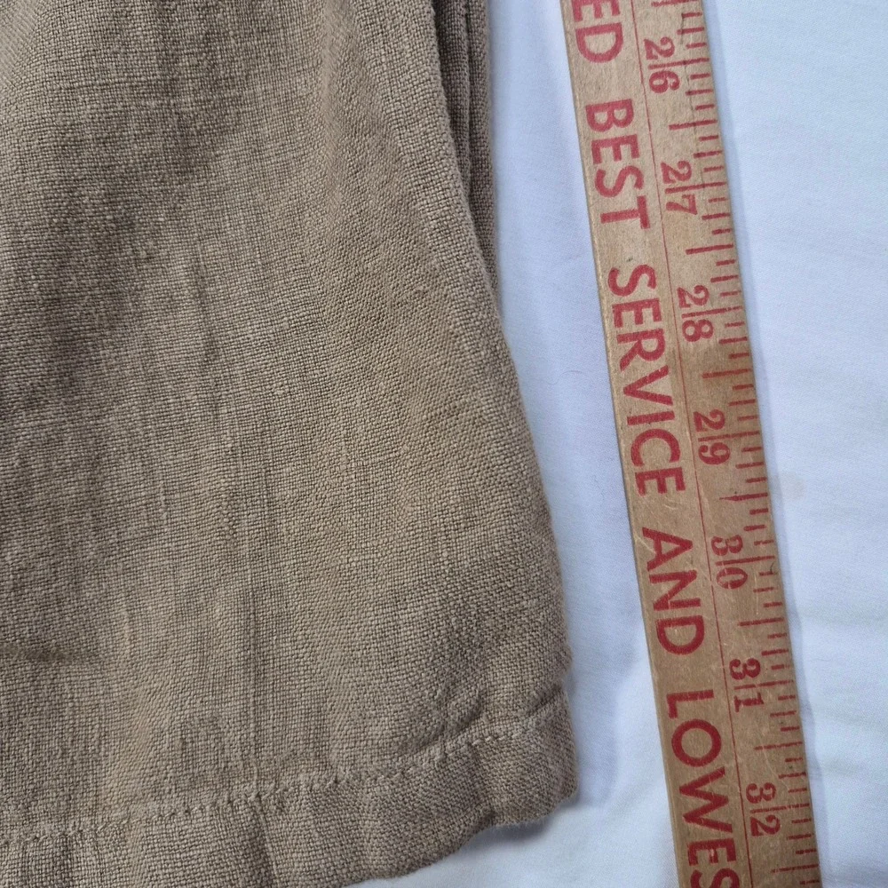 The Territory Ahead Sunshine Coast Linen Drawstring Pants Mens Large 32 Brown
